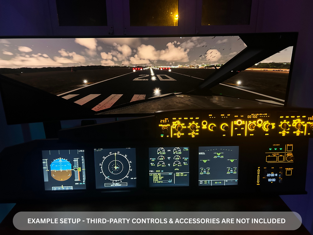Airbus A320 MIP Desktop Cockpit – Extended Captain (ECAM variant)