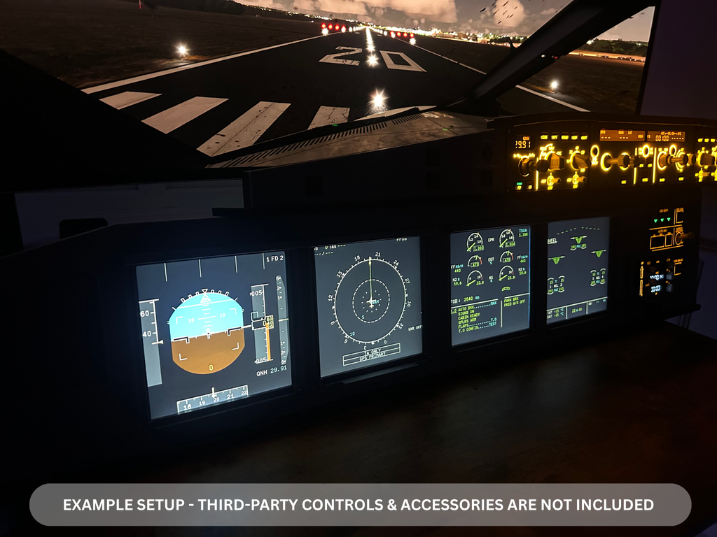 Airbus A320 MIP Desktop Cockpit – Extended Captain (ECAM variant)
