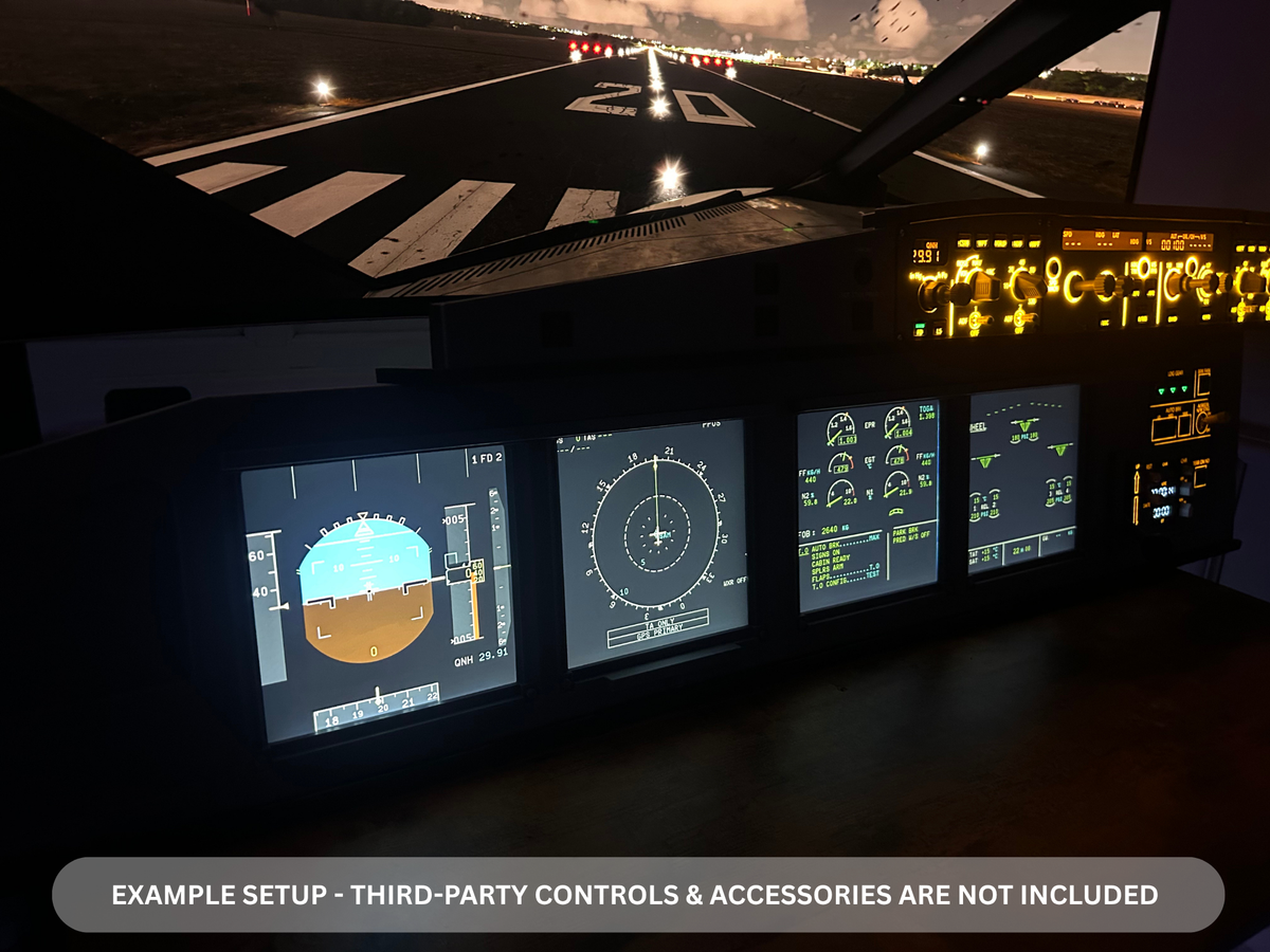 Airbus A320 MIP Desktop Cockpit – Extended Captain (ECAM variant)