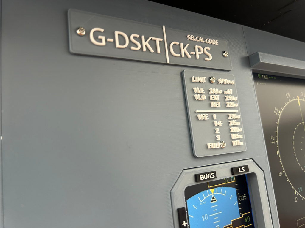 Airbus A320 MIP Desktop Cockpit – Extended Captain
