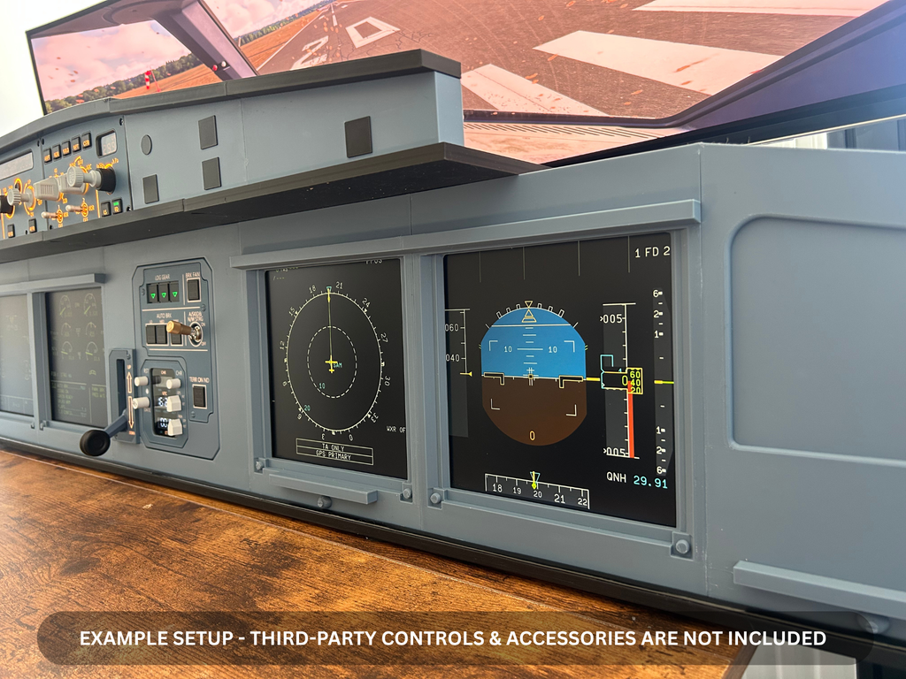 Airbus A320 MIP Desktop Cockpit – Extended First Officer (ECAM variant)