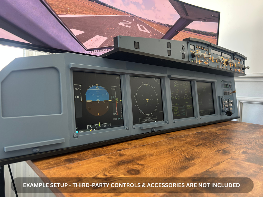 Airbus A320 MIP Desktop Cockpit – Extended Captain (ECAM variant)