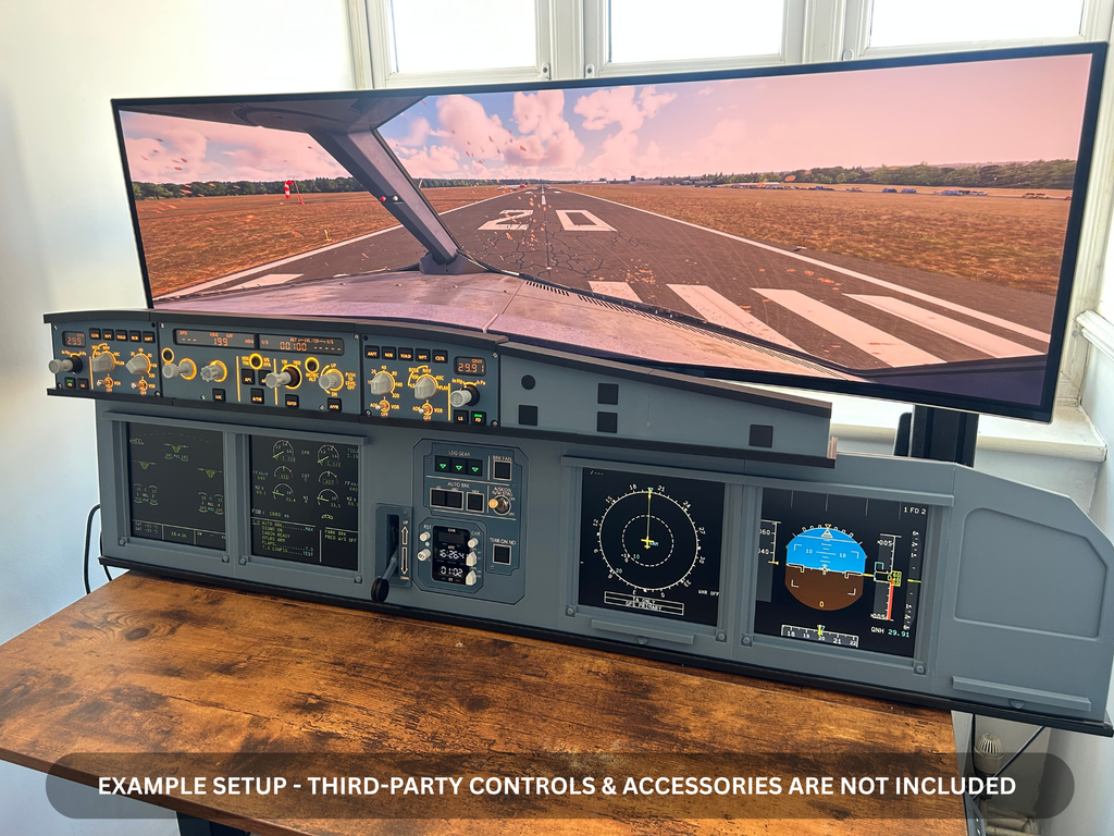 Airbus A320 MIP Desktop Cockpit – Extended First Officer (ECAM variant)