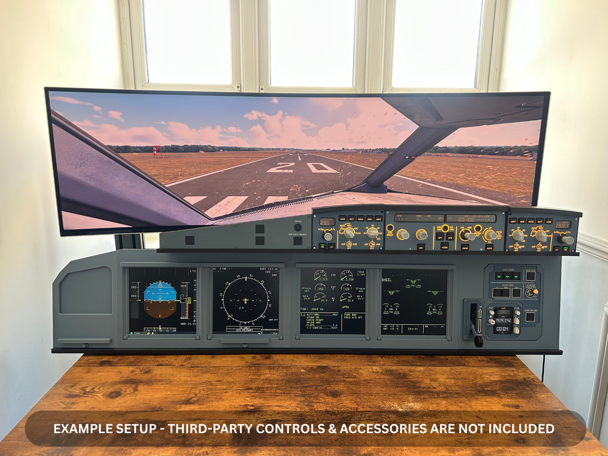 Airbus A320 MIP Desktop Cockpit – Extended Captain (ECAM variant)
