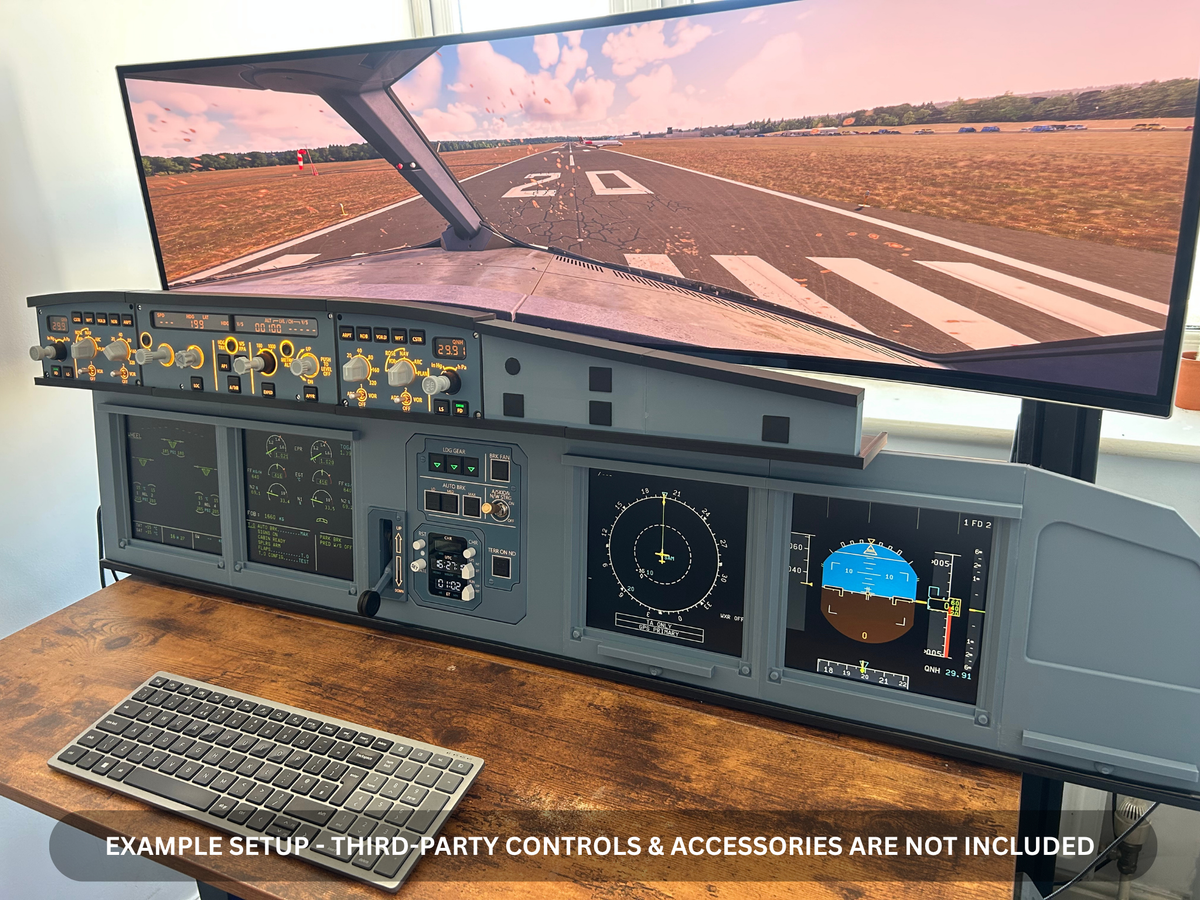 Airbus A320 MIP Desktop Cockpit – Extended First Officer (ECAM variant)