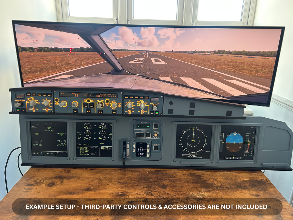 Airbus A320 MIP Desktop Cockpit – Extended First Officer (ECAM variant)