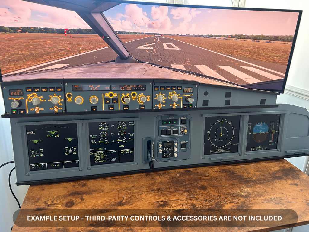 Airbus A320 MIP Desktop Cockpit – Extended First Officer (ECAM variant)