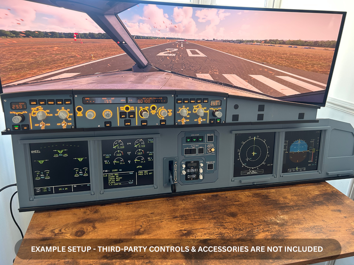 Airbus A320 MIP Desktop Cockpit – Extended First Officer (ECAM variant)