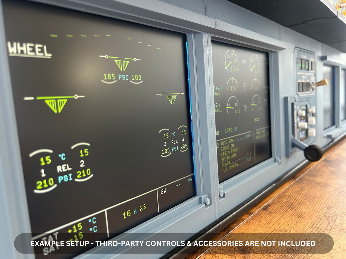 Airbus A320 MIP Desktop Cockpit – Extended First Officer (ECAM variant)