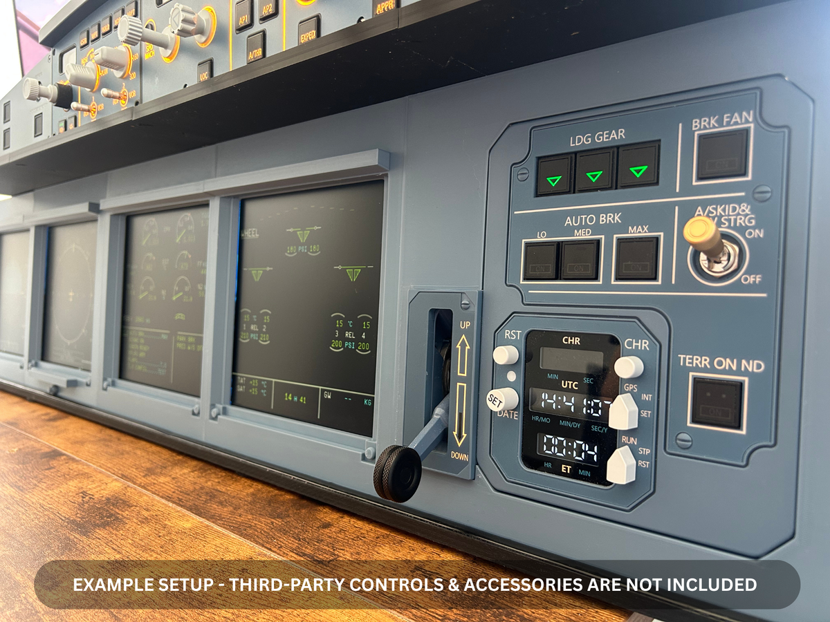 Airbus A320 MIP Desktop Cockpit – Extended Captain (ECAM variant)
