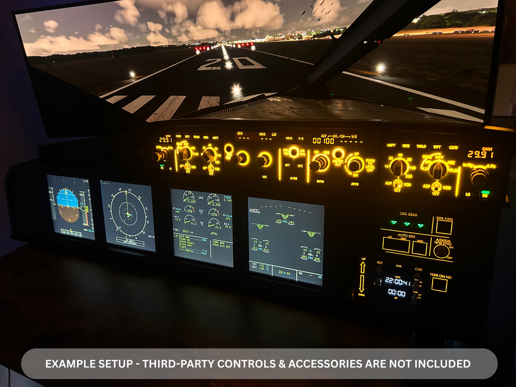 Airbus A320 MIP Desktop Cockpit – Extended Captain (ECAM variant)