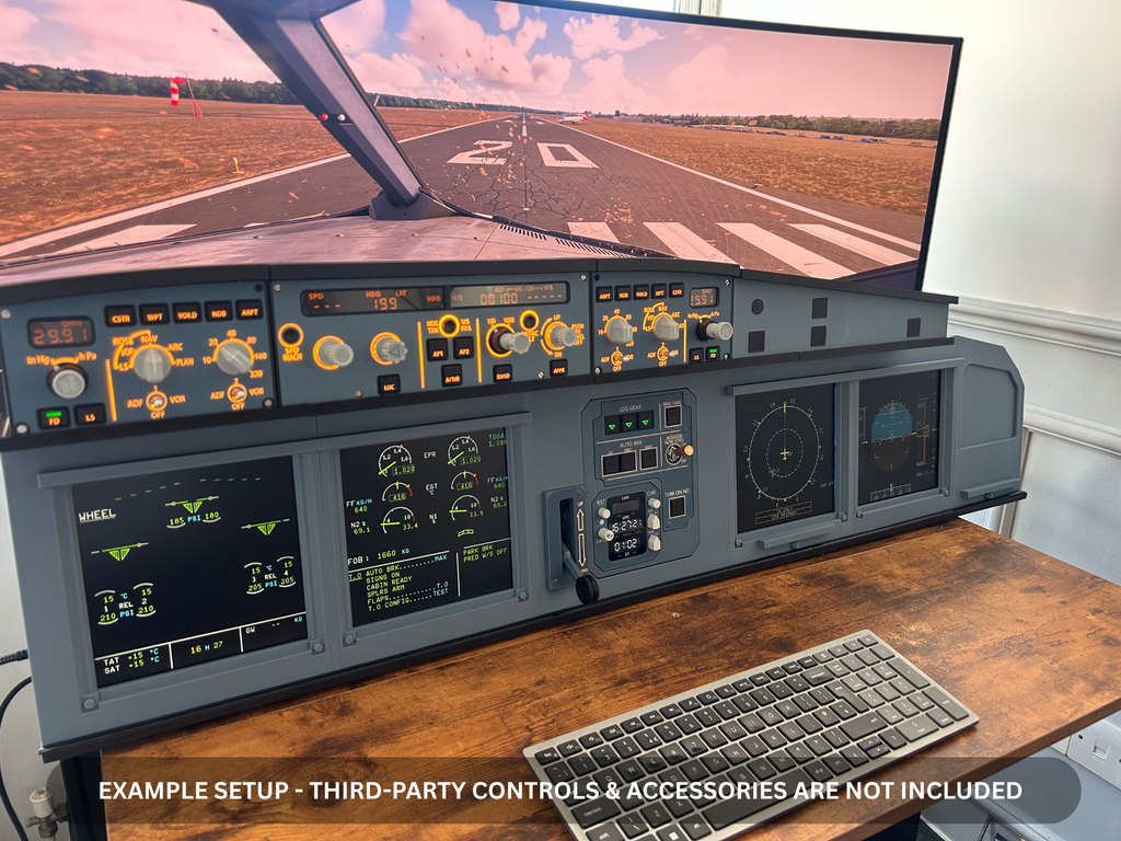 Airbus A320 MIP Desktop Cockpit – Extended First Officer (ECAM variant)