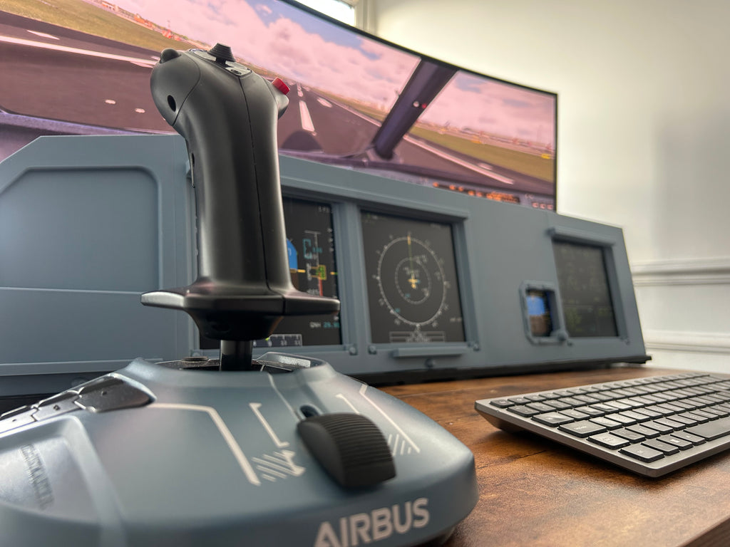 Airbus A320 MIP Cockpit – Fully Assembled Flight Simulator Desktop Rig (Full Captain without Glare Support))