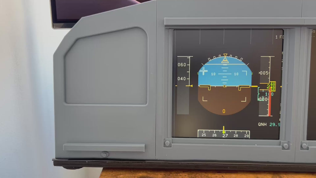 Airbus A320 MIP Cockpit – Fully Assembled Flight Simulator Desktop Rig (Extended Captain without Glare Support)
