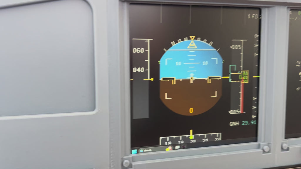 Airbus A320 MIP Desktop Cockpit – Extended Captain (ECAM variant)